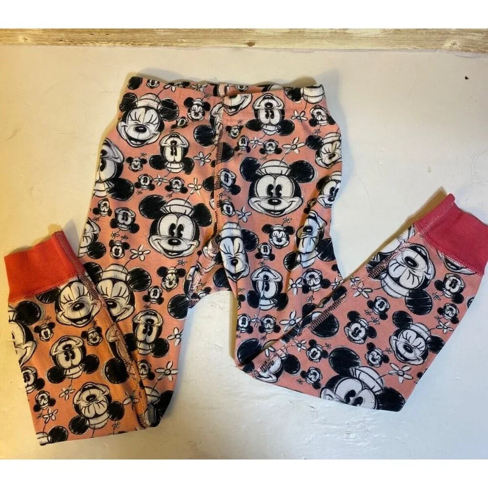 Hanna Andersson x Disney Girls Organic Cotton Mickey Mouse PJs  90cm | 3 Pink